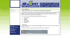 Desktop Screenshot of hddevries.nl